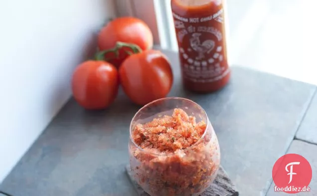 Scharf und würzig Bloody Mary Granita Rezept