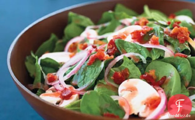 Warmer Spinat-Speck-Salat