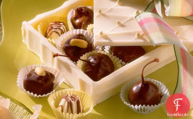 Schokolade-Erdnussbutter Fudge Quadrate