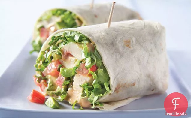 Hühner-und Avocado-Wraps