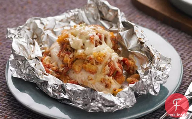 Folie Pack Bruschetta Huhn Backen
