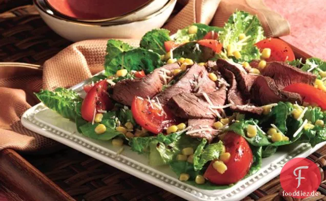 Balsamico-Steak und Romano Salat