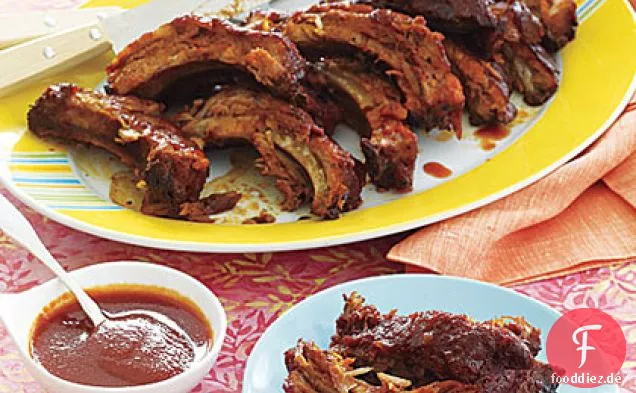 Rum-glasierte Spare Ribs