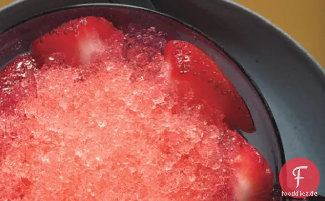 Wassermelone Granita Mit Gingered Erdbeeren