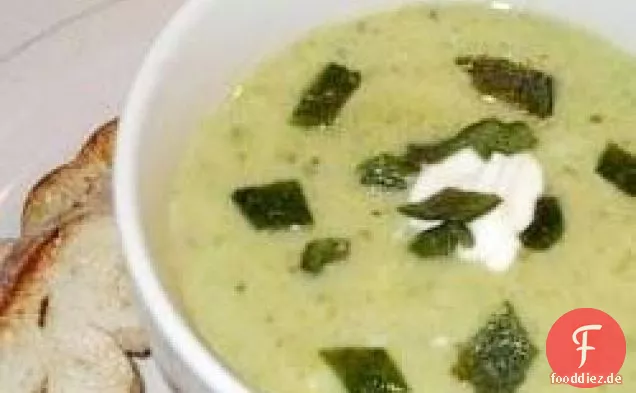 Poblano Chili-Pfeffer-Suppe