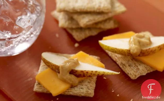 Süße Dijon Cheddar & Birne Snacks