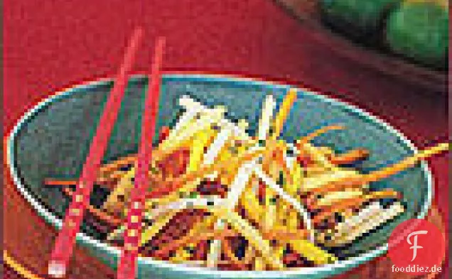 Cantaloupe, Mango und asiatische Birne Slaw