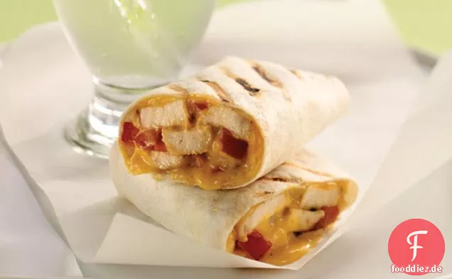 Gegrillte Hähnchen Wraps