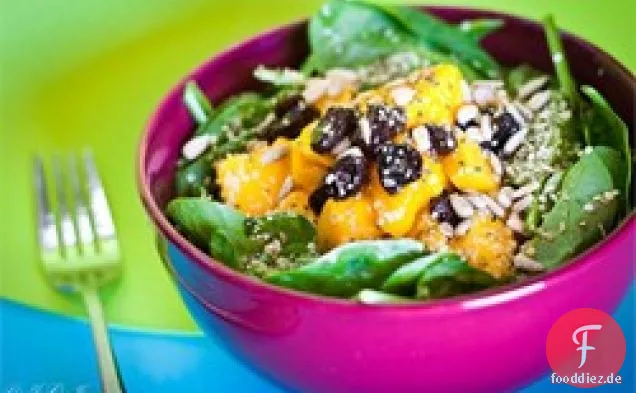 Spinat-Mango-Salat