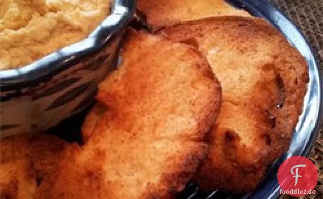 Herzhafte gebackene Bagel-Chips