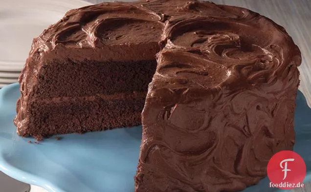 Klassische Mahagoni-Sauerrahm-Torte