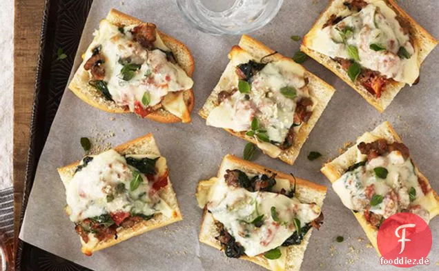 Pizzabrot mit gerösteten Tomaten