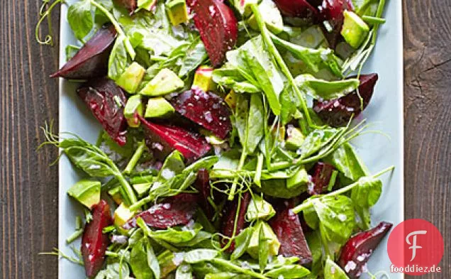 Rübensalat mit Erbsensprossen