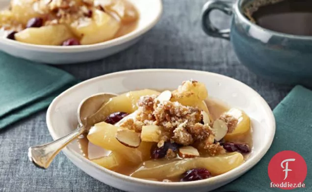 Slow-Cooker Birne & Cranberry Crisp