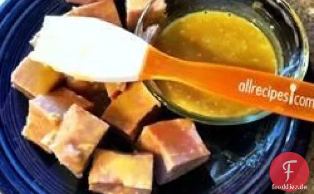 Schinkenglasur mit Senf und Ananas