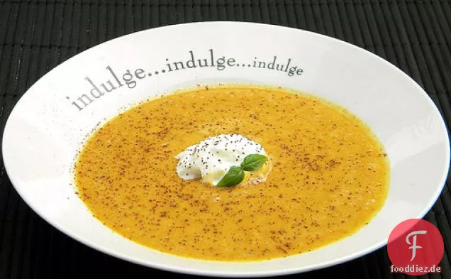 Melone Und Kokosmilch Dessert Suppe