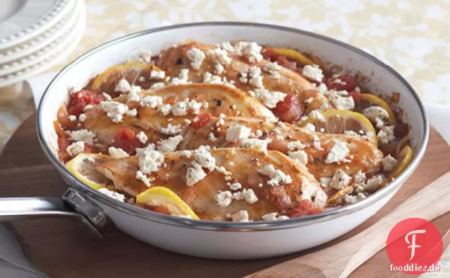 Huhn mit Tomaten & Schafskäse