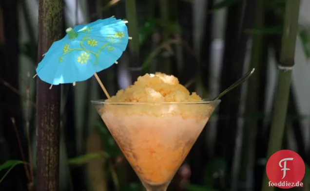 Abkühlen mit einer Cantaloupe Granita