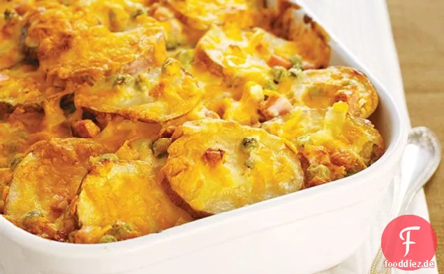 Einfache überbackene Kartoffeln mit Käse
