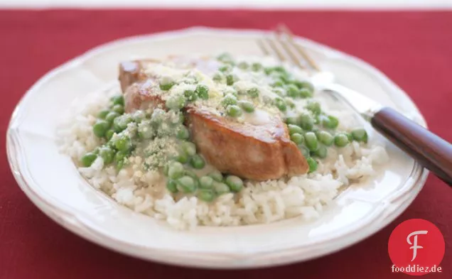 Schnelle Pilz Schweinekoteletts