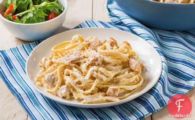 Einfache Hühnchen Fettuccine