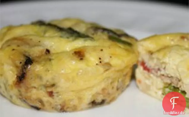 Spargel Pilz Speck Krustenlose Quiche
