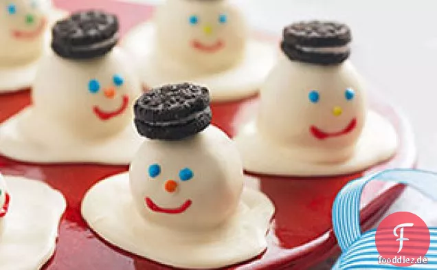 Schmelzende Schneemänner Cookie Bälle
