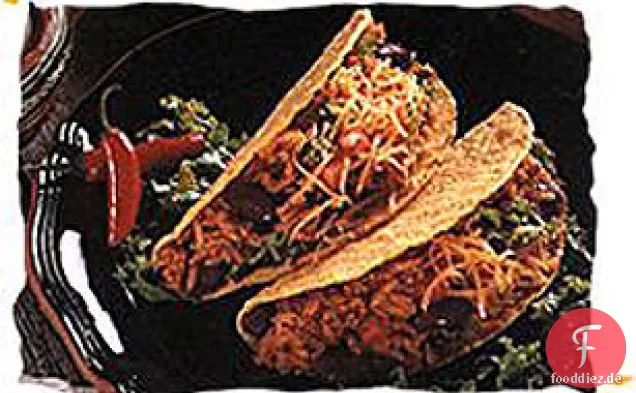 Einfache Huhn-Reis-Tacos