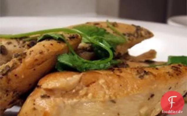 Slow Cooker Zitrone Knoblauch Huhn