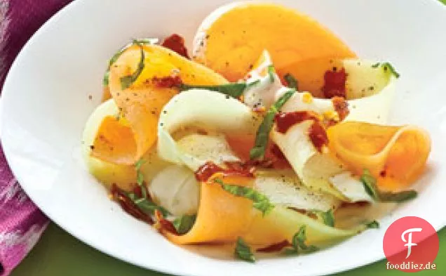 Honigtau, Melone und Schinken-Salat