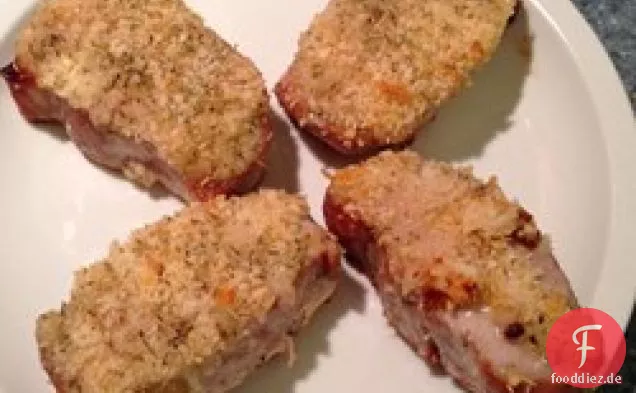 Süße erstickte Schweinekoteletts