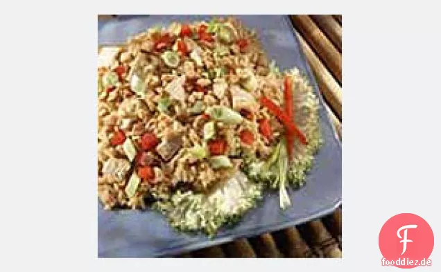 Asiatischer Hühnchen-Reissalat