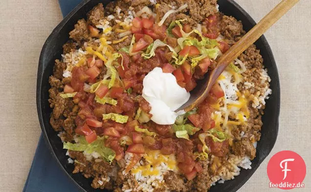 15 Minuten Taco in einer Pfanne