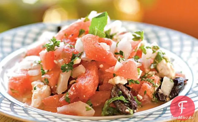 Wassermelone Salat