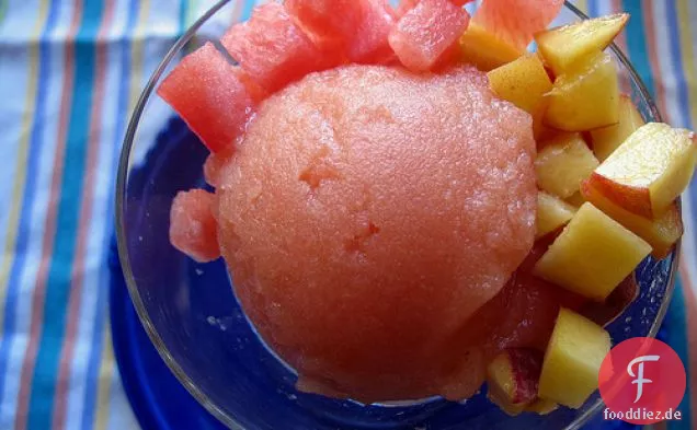 Pfirsich Wassermelone Sangria Sorbet