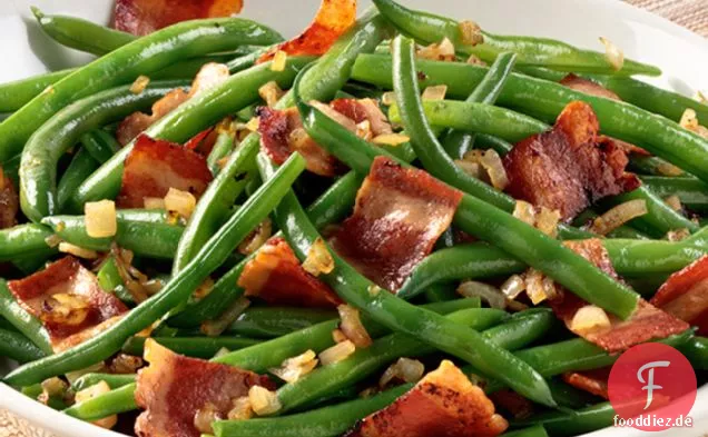 Grüne Bohnen, Speck & Schalotte SautÃ©