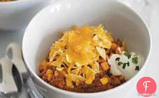Knusprige Tortilla und Rinderpfanne