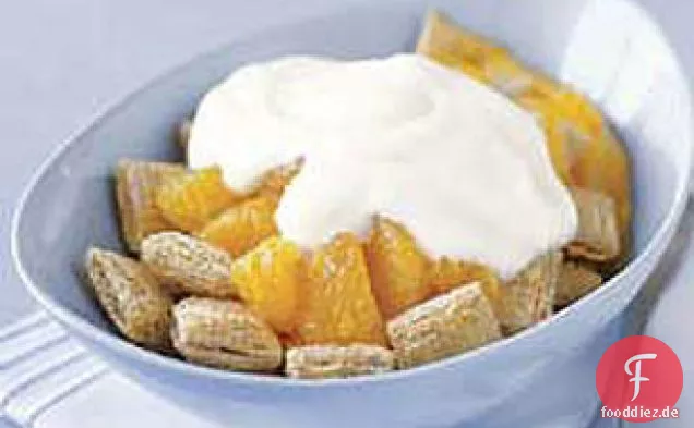 Orange Schüssel Müsli