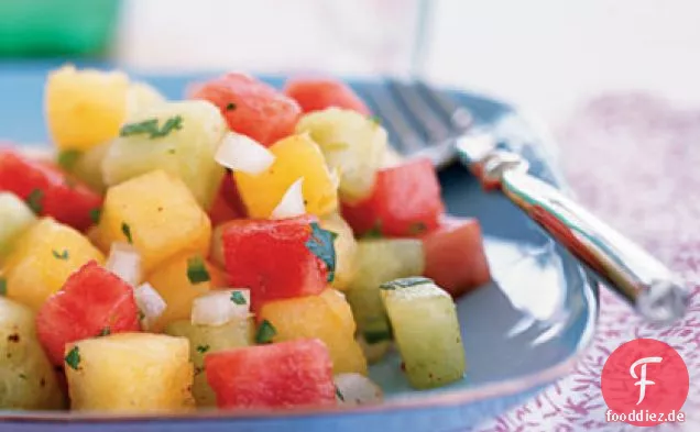 Picante Drei-Melonen-Salat