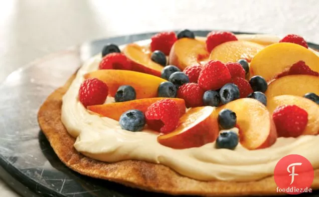 Obstkuchen mit flachem Boden