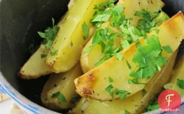 Ofen gebackene Petersilie Rote Kartoffeln