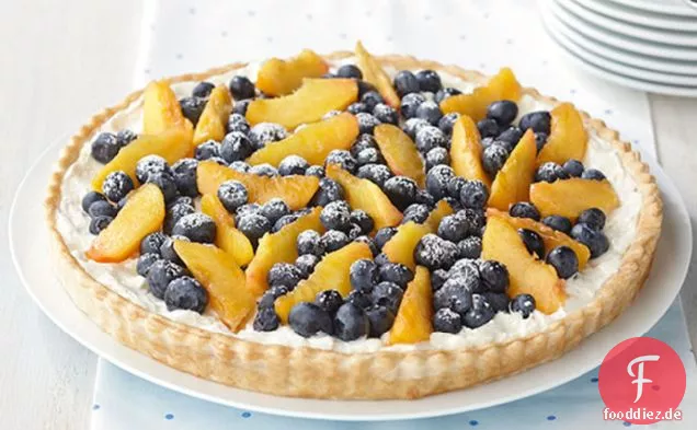 Blueberry & Pfirsich Creme Torte