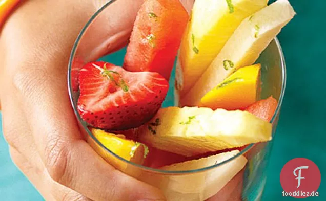 Fruchtcocktail mit Margarita-Dressing