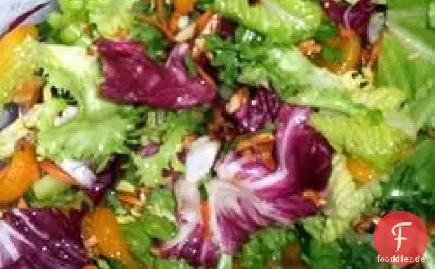Geworfen Romaine und Orangensalat