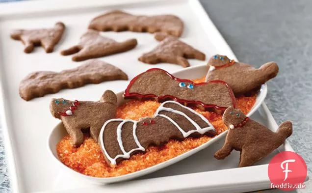 Fledermäusen & Katzen Schokolade Halloween Cookies