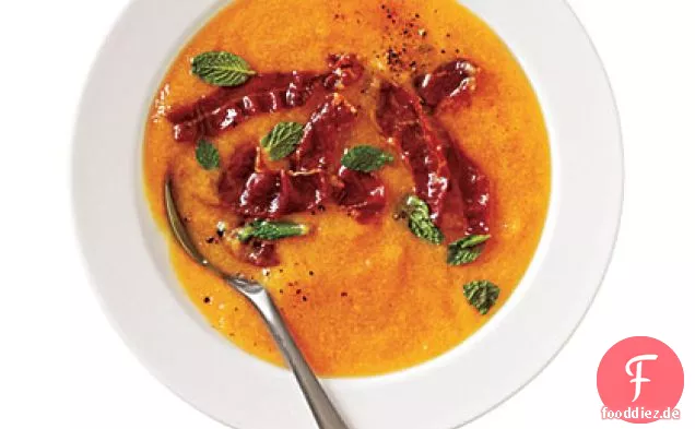 Melone Gazpacho mit Frizzled Prosciutto