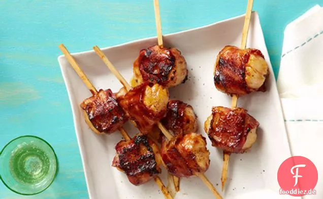 BBQ Speck-Wrapped Jakobsmuscheln