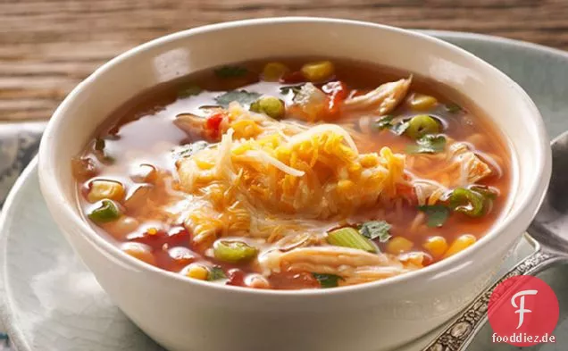 Herzhafte mexikanische Hühnersuppe