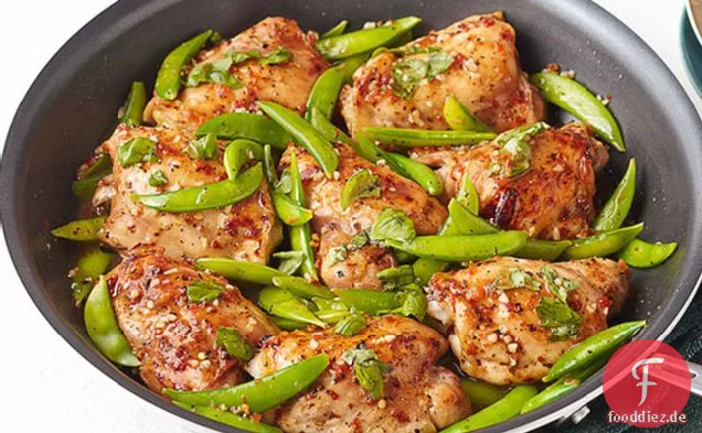 Huhn & Snap Pea Pfanne