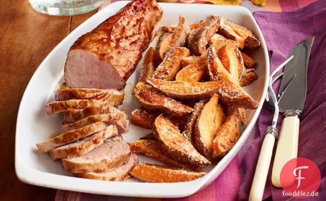BBQ Schweinefilet & Süßkartoffel Frites